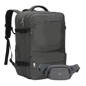 Hynes Eagle 44L Carry-On Travel Backpack Luggage Grey